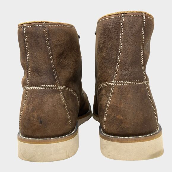 Carhartt Boots Mens 14 Wide Brown Waterproof Steel-Toe Moc Toe Wedge EH CMW6295 - Picture 5 of 13